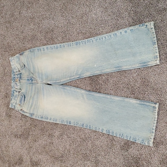 Re done Estilo Womens 70s loose flare crop Jeans sz 26